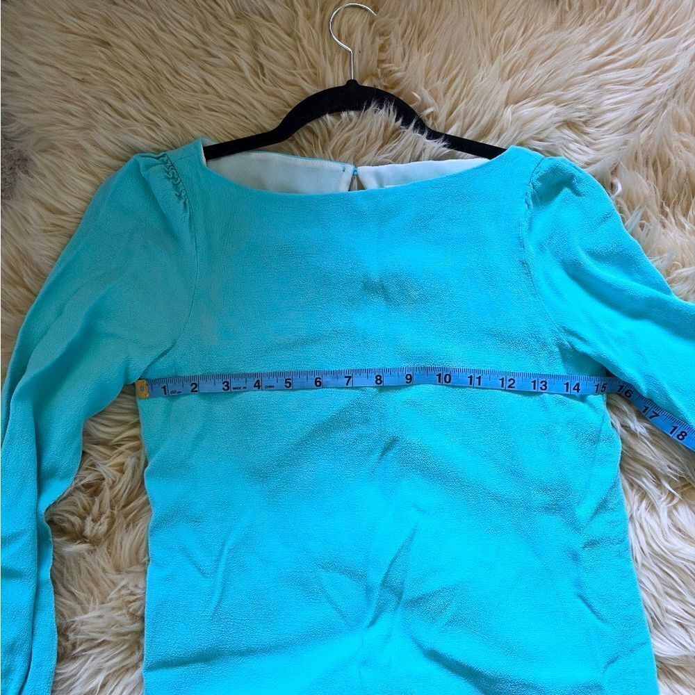 Kate Spade Blue Flowy Tunic TopโSize 0 - Picture 5 of 6